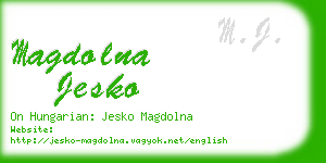 magdolna jesko business card
